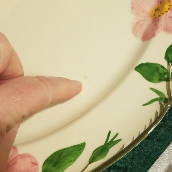 14" oval serving platter, Franciscan Desert Rose - Picture 5 of 7